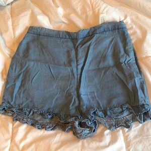 Zara Faux Denim Shorts